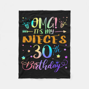Cobertor De Velo Nossa É o 30º Aniversário da Minha Sobrinha Doce 3