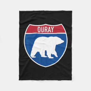 Cobertor De Velo Nossa Ouray Colorado Bear Co Highway Interstate Si