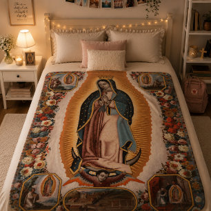 Cobertor De Velo Nossa Senhora de Guadalupe, Católica Religiosa M