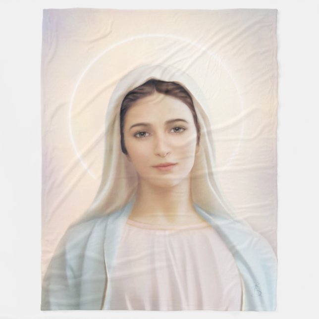 Cobertor De Velo Nossa Senhora de Tihaljina, Rainha da Paz (Frente)