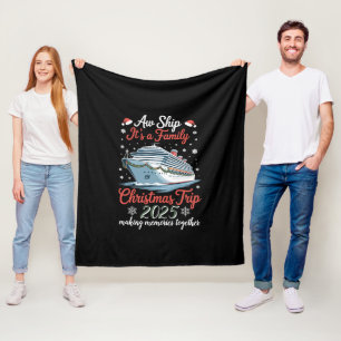 Cobertor De Velo Nossa Viagem de Natal em Família 2025 Combinando
