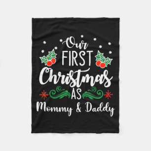 Cobertor De Velo Nosso Primeiro Natal Como Mamãe e Papai