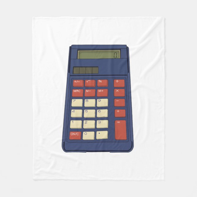 Cobertor De Velo Nostalgia da Escola de Matemática Calculadora do a (Frente)