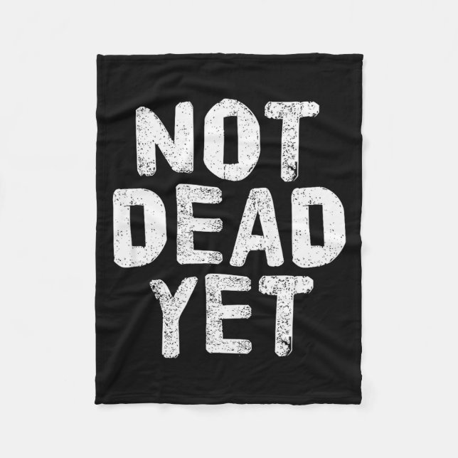 Cobertor De Velo Not Dead Ye Funny Undead Zombie Veteran  (Frente)