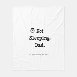 Cobertor De Velo Not Sleeping Dad Blanket – Cozy Nap Gift