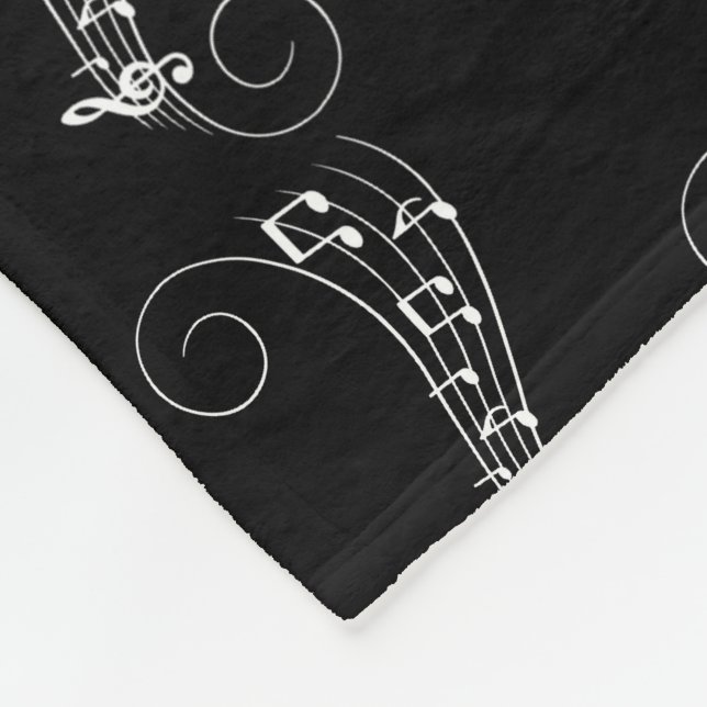 Cobertor De Velo Notas de Música (Quina)