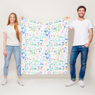 Cobertor De Velo Notas e símbolos Musicais Pasta de padrões.w