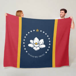 Cobertor De Velo Nova bandeira do Mississípi