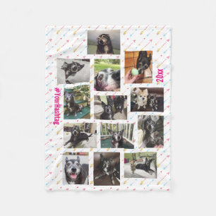 Cobertor De Velo Nova Colagem de Fotos de Pet ou Bebê Personalizada