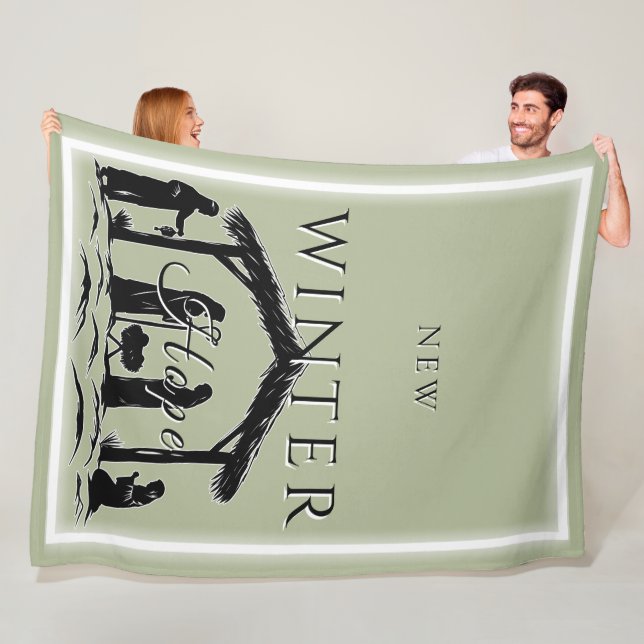 Cobertor De Velo Nova Esperança de Inverno com Cena de Natividade I (In Situ)