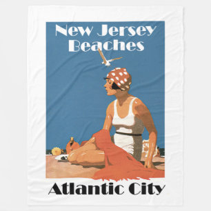 Cobertor De Velo Nova Jersey Beaches ~ Atlantic City
