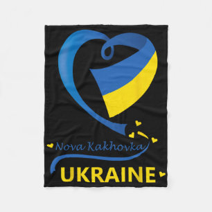 Cobertor De Velo Nova Kakhovka Ucrânia Bandeira Nacional Emblema do
