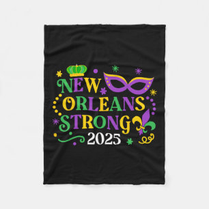 Cobertor De Velo Nova Orleans Forte 2025 Unity Mardi Gras Mens Wome