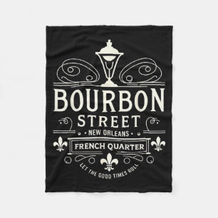 Cobertor De Velo Nova Orleans Quarteirão Francês Rua Bourbon Louisi
