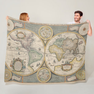 Cobertor De Velo Nova Totius Terrarum Orbis Geographica