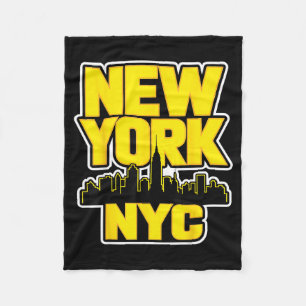 Cobertor De Velo nova york cidade silhueta bronx queens manhattan e