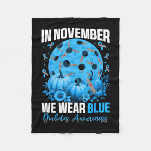 Cobertor De Velo Novembro usa azul conscientização sobre diabetes p