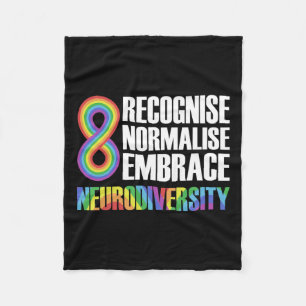 Cobertor De Velo Novidade Neurodiversidade Rainbow Infinity Autism