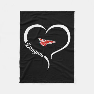 Cobertor De Velo Novo logotipo da Palestina Dragões Half Heart Slog