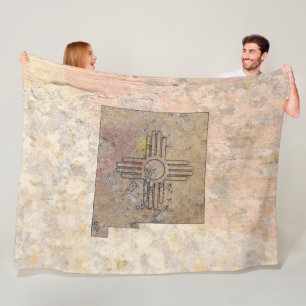 Cobertor De Velo Novo México Fleece Blanket