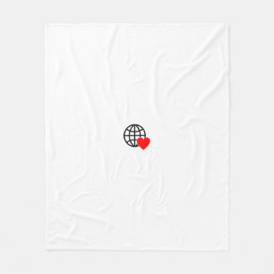 Cobertor De Velo Novo texto personalizado Logotipo Fleece em Aberto