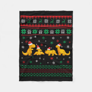 Cobertor De Velo Nuggets de Frango Dinossauro Dino Pijama de Natal