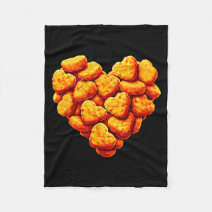 Cobertor De Velo Nuggets de Frango São Meu Coração de São Valentão