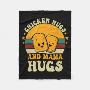 Cobertor De Velo Nugs E Mamãe Abraçam Toddler Por Amor De Frango Nu