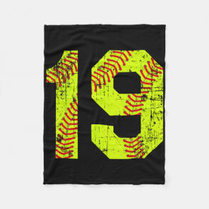 Cobertor De Velo Número 19 de Jersey Softll Vintage