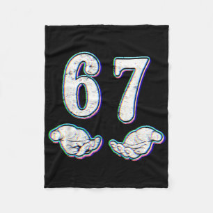 Cobertor De Velo Número 67 Correspondente Seis Sete 6 7 Meme 6-7 Di