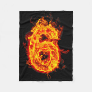Cobertor De Velo Número 6 Fire Ice Número Seis Sete Meme 67 Alpha S