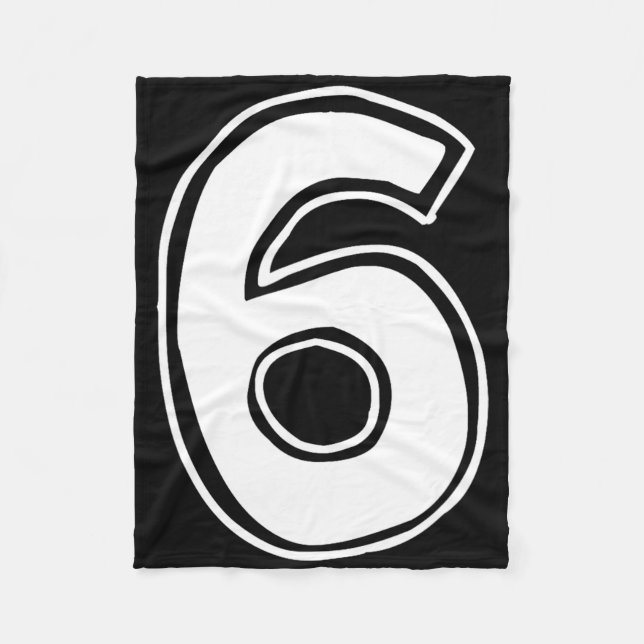 Cobertor De Velo Número 6 Seis Sete 6 7 Meme 67 Engraçado Aniversár (Frente)