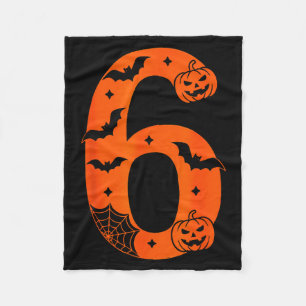 Cobertor De Velo Número 6 Seis Sete Meme Engraçado de Halloween 