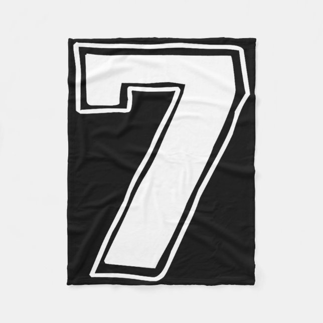 Cobertor De Velo Número 7 Seis Sete 6 7 Meme 67 Engraçado Aniversár (Frente)
