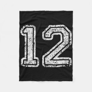 Cobertor De Velo Número da Camisa 12 Doze Número de Futebol Present