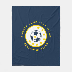 Cobertor De Velo Número de Camisa Personalizado de Time de Futebol