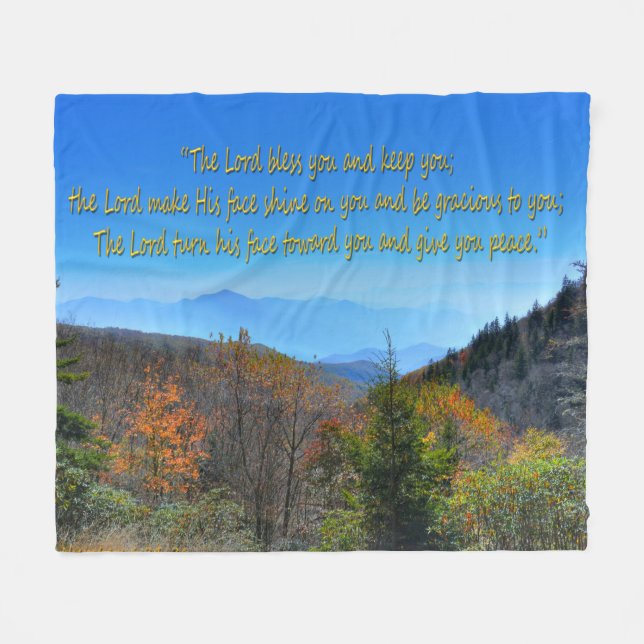 Cobertor De Velo Números 6:24-26 (Frente (Horizontal))