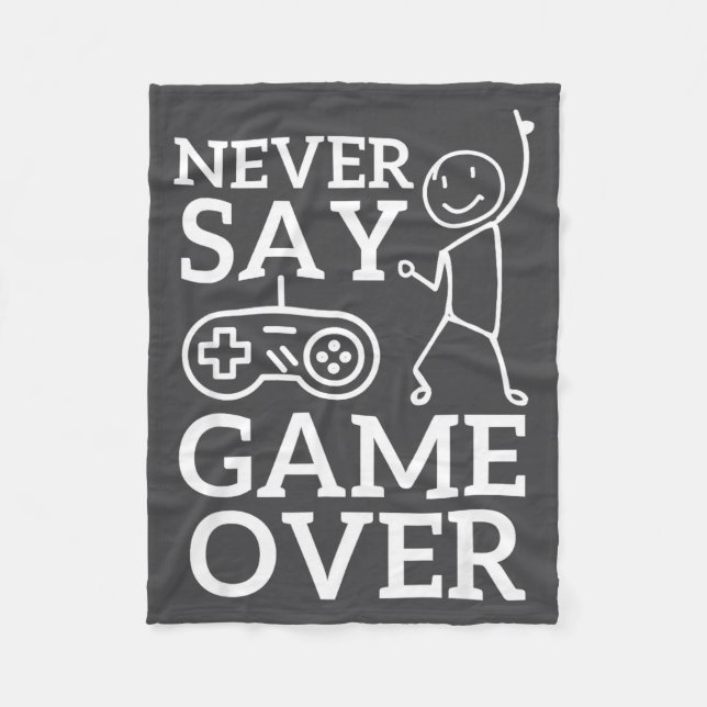 Cobertor De Velo Nunca Fim Jogo Stickman Gamer Diz (Frente)