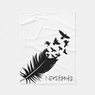 Cobertor De Velo Nunca mais, corvos de voo, modernos