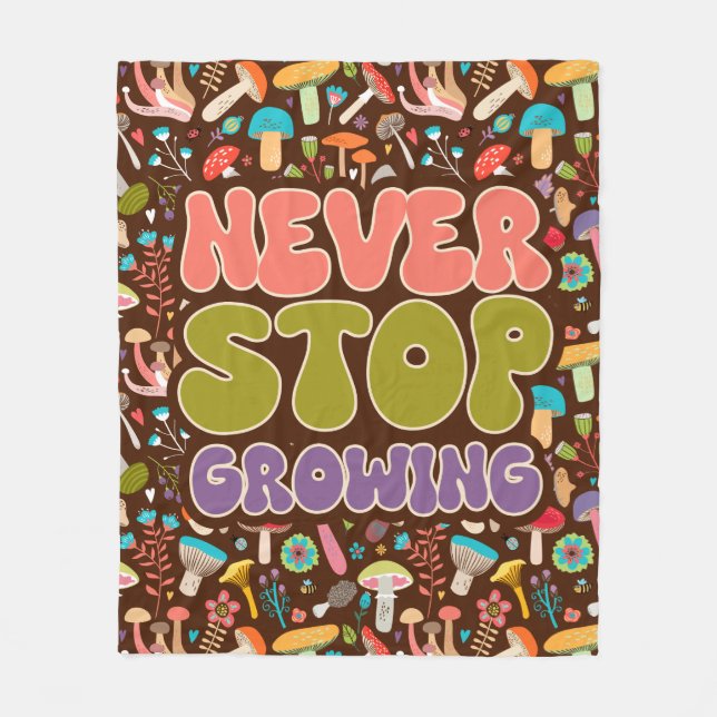 Cobertor De Velo Nunca Pare De Cultivar Cogumelos (Frente)