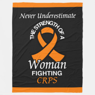 Cobertor De Velo Nunca Subestimar/Fita/Mulher... Fleece Bla do CRPS