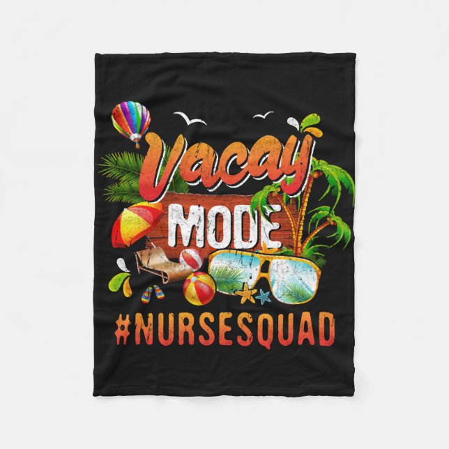 Cobertor De Velo Nurse Vacation Group Nursesquad (Frente)