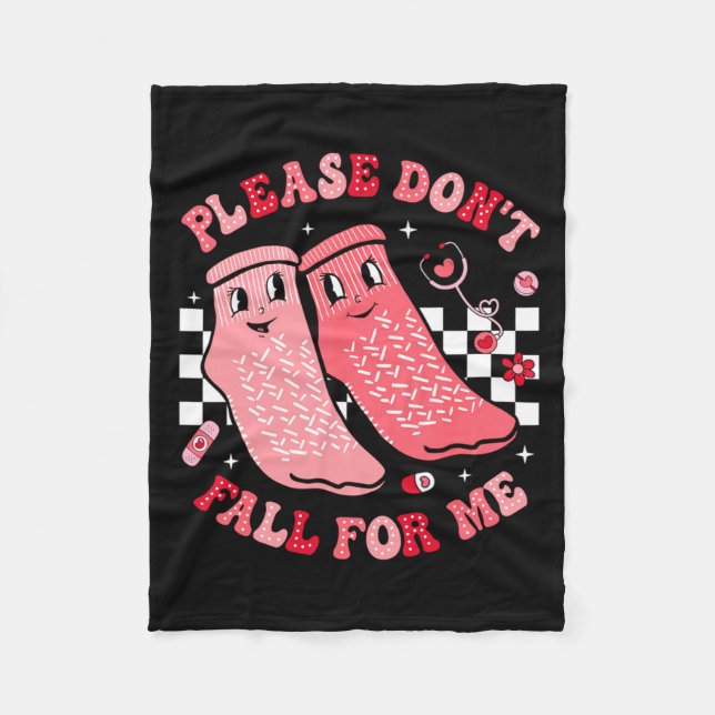Cobertor De Velo Nurse Valentine Non Slip Socks Please Dont Fall F  (Frente)