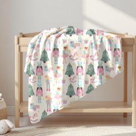 Cobertor De Velo Nutcracker Balé Natal Baby Girl