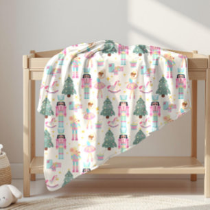 Cobertor De Velo Nutcracker Balé Natal Baby Girl