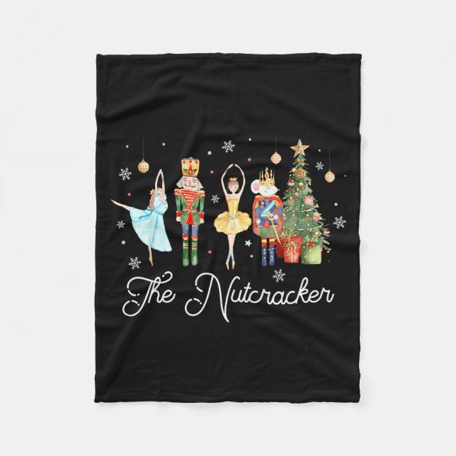 Cobertor De Velo Nutcracker Christmas Xmas Family Matching Pajamas  (Frente)