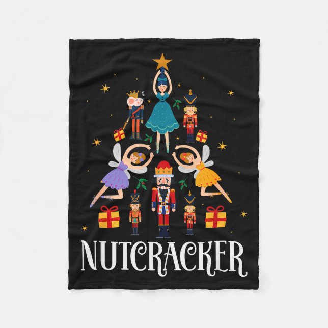 Cobertor De Velo Nutcracker Sugar Fairy Plum Christmas - Nutcracker (Frente)
