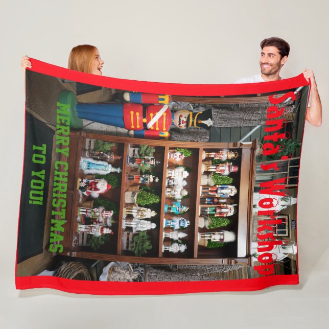 Cobertor De Velo Nutcrackers de papais noeis Fala Blanket (In Situ)