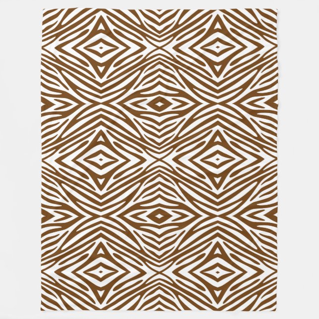 Cobertor De Velo Nutmeg Zebra Neutral (Frente)