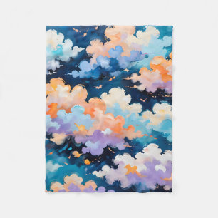 Cobertor De Velo Nuvens em Movimento